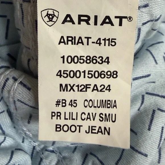 Ariat Women's Arrow Fit Perfect Rise Lili Boot Cut Jeans Size 29 - Picture 11 of 12